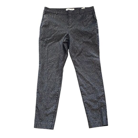 Old Navy Pixie High Rise Black Gold Dot Pants Women’s 14 Secret Slim Pockets - Picture 1 of 8